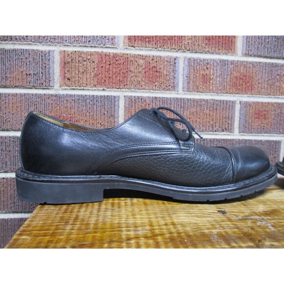 Mephisto Mens Melchior Black Leather Oxford Cap Toe Dress Shoes Goodyear Welt 11 main image 16